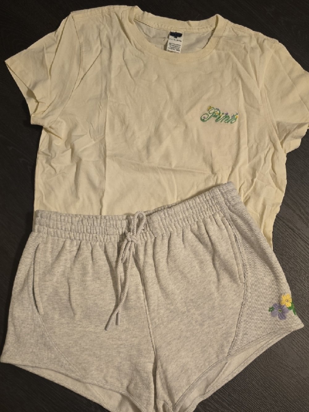 PINK Victoria's Secret Short Sleeve Tee and Short Set